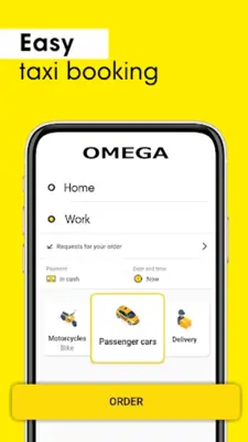 Omega taxi service android App screenshot 6